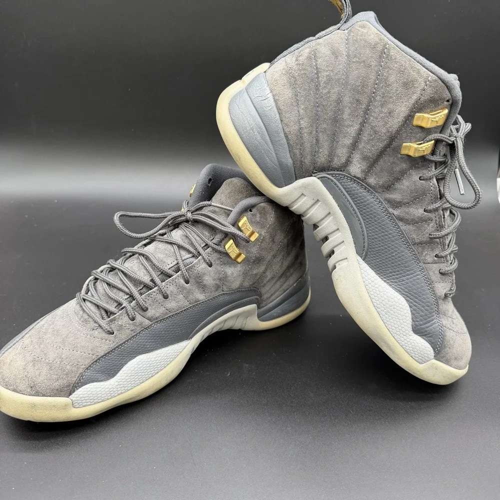 Nike Air Jordan 12 Retro Dark Grey Suede (2017) Mens Shoes Size 10.5 130690–005
